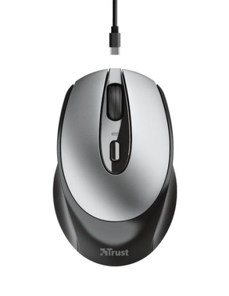 Trust Zaya ratón Oficina Ambidextro RF inalámbrico Óptico 1600 DPI