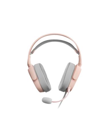 Mars Gaming MHAX Rosa, Auriculares Gaming RGB, Micrófono Extraíble, HiFi, Compatibilidad Multiplataforma