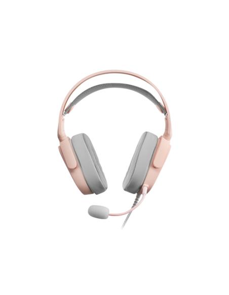 Mars Gaming MHAX Rosa, Auriculares Gaming RGB, Micrófono Extraíble, HiFi, Compatibilidad Multiplataforma