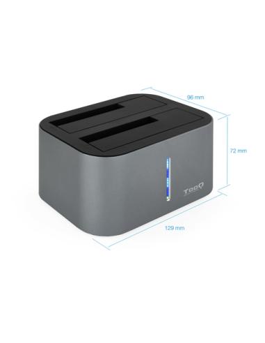 TooQ TQDS-805G base de conexión para disco duro USB 3.2 Gen 1 (3.1 Gen 1) Type-B Aluminio
