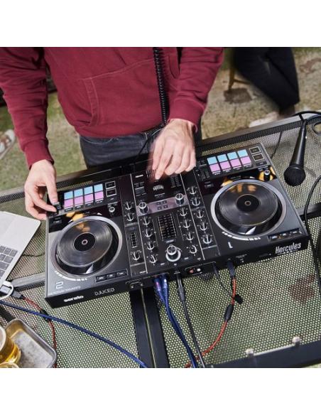 Hercules Inpulse 500 DVS (Sistema de vinilo digital) para scratch digital Negro