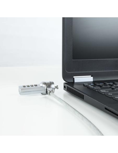 TooQ TQCLKC0015 cable antirrobo Plata 1,5 m
