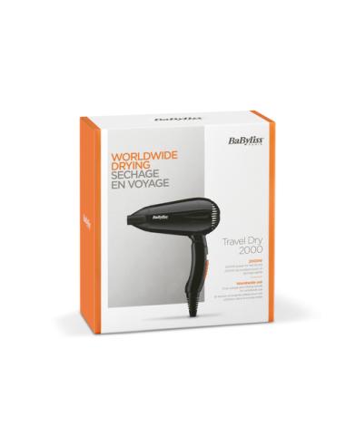 BaByliss Travel Dry 2000 secador 2000 W Negro
