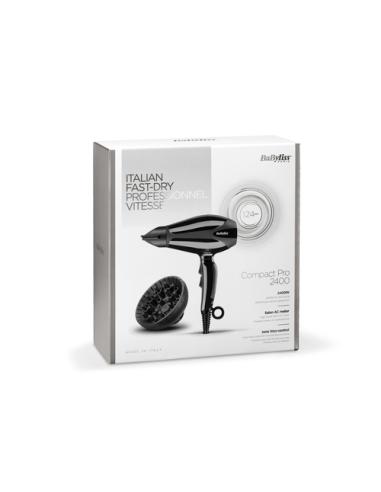 BaByliss Compact Pro 2400 secador 2400 W Negro