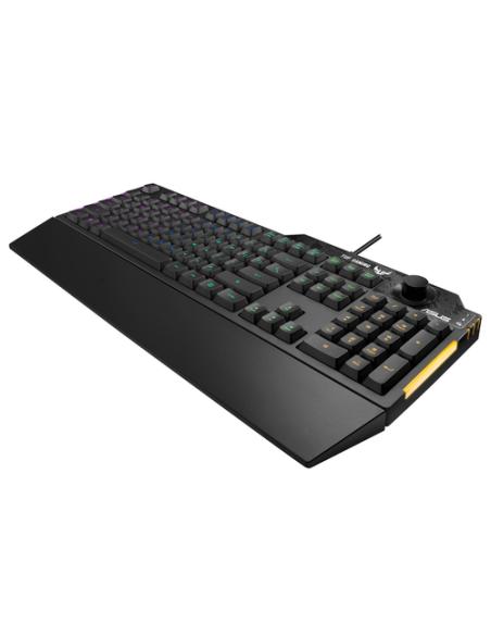ASUS TUF Gaming K1 teclado Juego USB Inglés, Español Negro