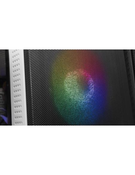 Mars Gaming MCZW, Caja PC Compacta Premium, MicroATX, Panel+Frontal Mesh, Blanco