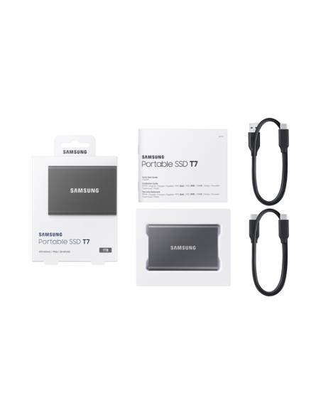 Samsung Portable SSD T7 1 TB USB Tipo C 3.2 Gen 2 (3.1 Gen 2) Gris