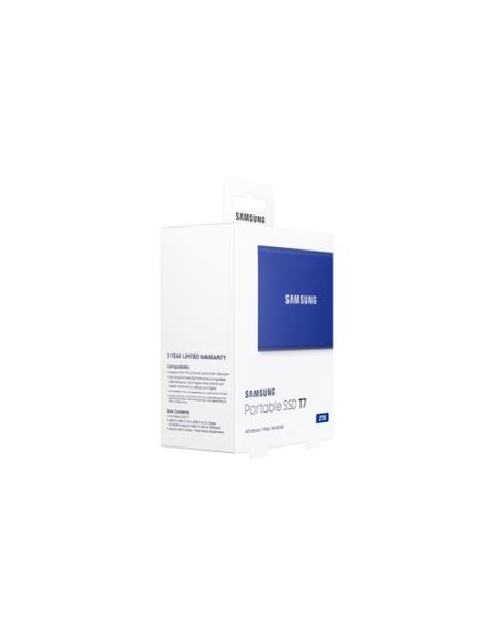 Samsung Portable SSD T7 2 TB USB Tipo C 3.2 Gen 2 (3.1 Gen 2) Azul