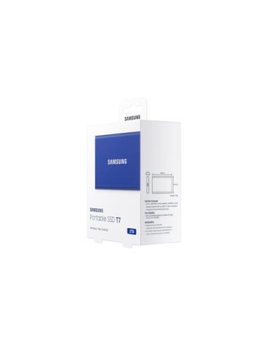 Samsung Portable SSD T7 2 TB USB Tipo C 3.2 Gen 2 (3.1 Gen 2) Azul
