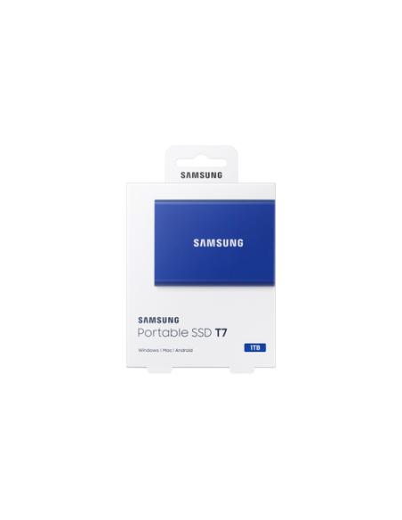 Samsung Portable SSD T7 1 TB USB Tipo C 3.2 Gen 2 (3.1 Gen 2) Azul
