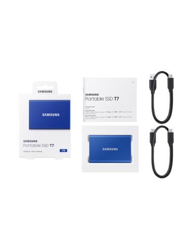 Samsung Portable SSD T7 1 TB USB Tipo C 3.2 Gen 2 (3.1 Gen 2) Azul