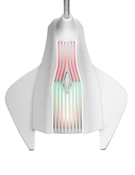 Mars Gaming MMICX, Micrófono Estudio Profesional LED, Mute, USB+Jack 3.5mm, Negro