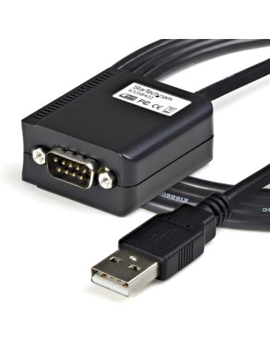 StarTech.com Cable 1,8m USB a Puerto Serie Serial RS422 y 485 DB9 con Retención Puerto COM
