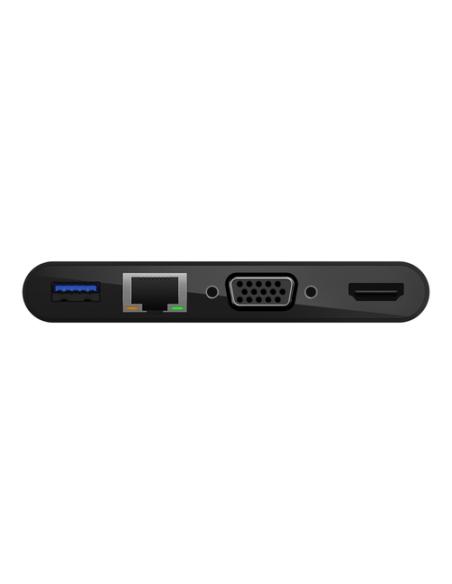 Belkin AVC005BTBK base para portátil y replicador de puertos Alámbrico USB 3.2 Gen 1 (3.1 Gen 1) Type-C Negro
