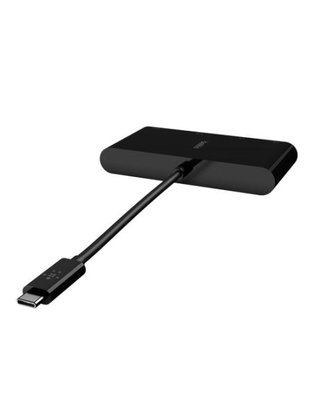 Belkin AVC005BTBK base para portátil y replicador de puertos Alámbrico USB 3.2 Gen 1 (3.1 Gen 1) Type-C Negro