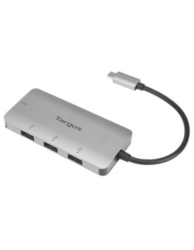 Targus ACH226EU hub de interfaz USB 3.2 Gen 1 (3.1 Gen 1) Type-C 5000 Mbit/s Plata