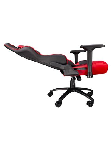 TALIUS Silla Viper Gaming Black/Red, 4D, Butterfly, Base Metal, Ruedas 60mm Nylon, Gas Clase 4
