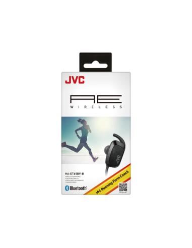 JVC HA-ET65BV-B Auriculares Inalámbrico gancho de oreja, Dentro de oído, Banda para cuello Deportes Bluetooth Negro