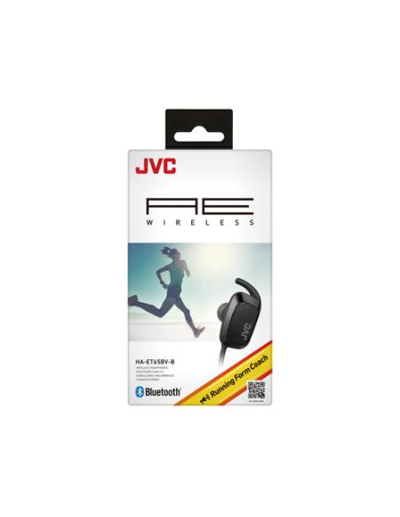 JVC HA-ET65BV-B Auriculares Inalámbrico gancho de oreja, Dentro de oído, Banda para cuello Deportes Bluetooth Negro
