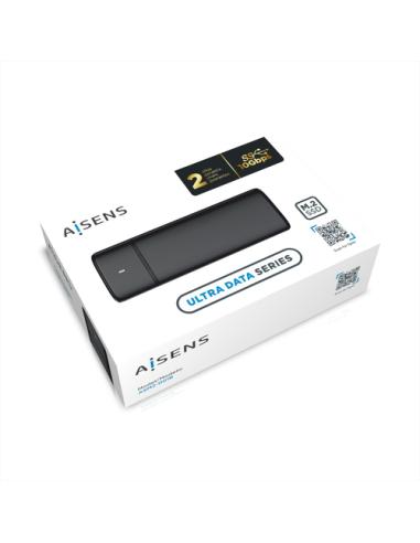 AISENS Caja Externa M.2 (NGFF) ASM2-001B SATA/NVME a USB3.1/USB3.2 Gen2, Negra