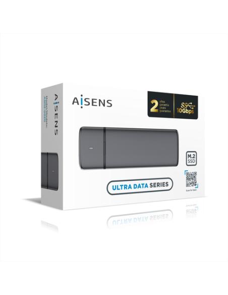 AISENS Caja Externa M.2 (NGFF) ASM2-002G SATA/NVME a USB3.1/USB3.2 GEN2, Gris