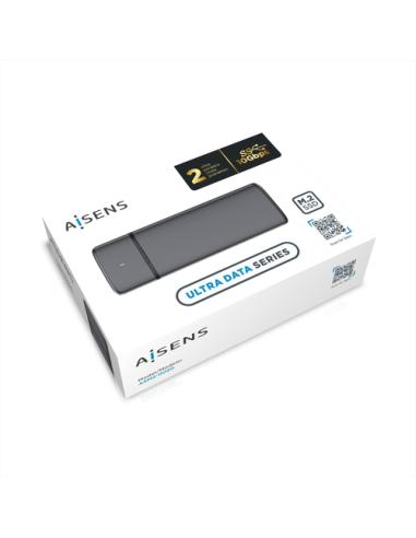 AISENS Caja Externa M.2 (NGFF) ASM2-002G SATA/NVME a USB3.1/USB3.2 GEN2, Gris