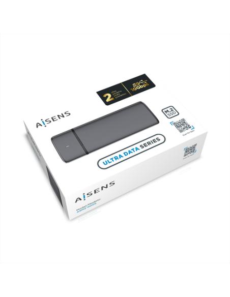 AISENS Caja Externa M.2 (NGFF) ASM2-002G SATA/NVME a USB3.1/USB3.2 GEN2, Gris