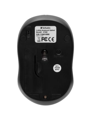 Verbatim Go Nano ratón Oficina Ambidextro RF inalámbrico 1600 DPI