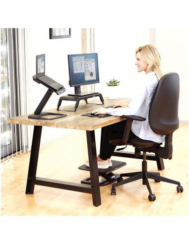 Fellowes 8060501 soporte para monitor Escritorio Negro