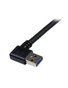 StarTech.com Cable 1m USB 3.0 Super Speed USB B Macho a USB A Macho Acodado en Ángulo a la Derecha - Negro 2