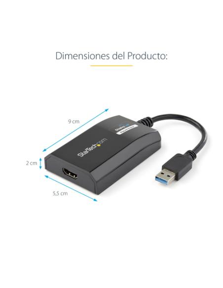 StarTech.com Adaptador USB 3.0 HDMI - Certificado con DisplayLink - 1920x1200