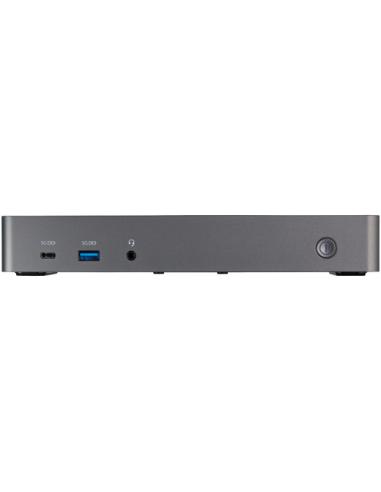 StarTech.com Docking Station USB-C y USB-A 10Gb - Replicador de Puertos Híbrido Universal para 3 Monitores DisplayPort y HDMI 4K