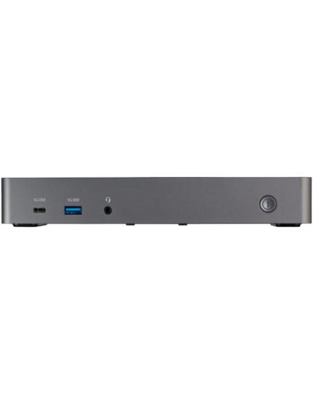 StarTech.com Docking Station USB-C y USB-A 10Gb - Replicador de Puertos Híbrido Universal para 3 Monitores DisplayPort y HDMI 4K