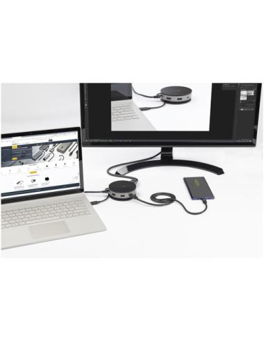 StarTech.com Adaptador Multipuertos USB-C - Docking Station USB 3.1 Gen 2 Tipo C con Vídeo HDMI, DisplayPort de 4K a 60Hz o VGA 
