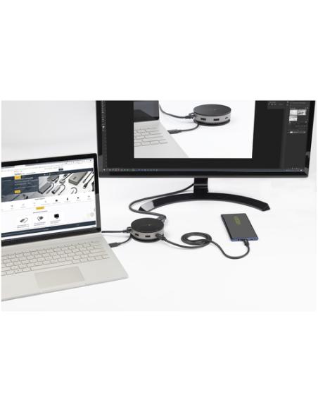StarTech.com Adaptador Multipuertos USB-C - Docking Station USB 3.1 Gen 2 Tipo C con Vídeo HDMI, DisplayPort de 4K a 60Hz o VGA 