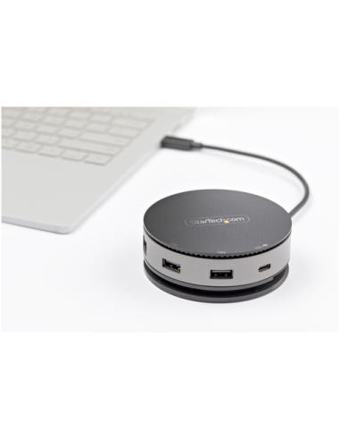 StarTech.com Adaptador Multipuertos USB-C - Docking Station USB 3.1 Gen 2 Tipo C con Vídeo HDMI, DisplayPort de 4K a 60Hz o VGA 
