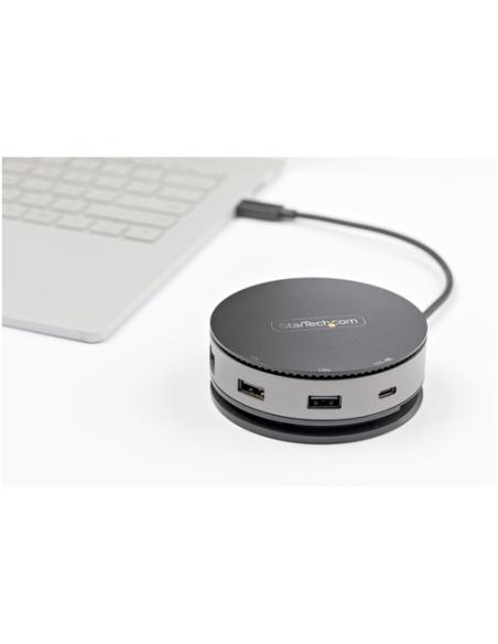 StarTech.com Adaptador Multipuertos USB-C - Docking Station USB 3.1 Gen 2 Tipo C con Vídeo HDMI, DisplayPort de 4K a 60Hz o VGA 