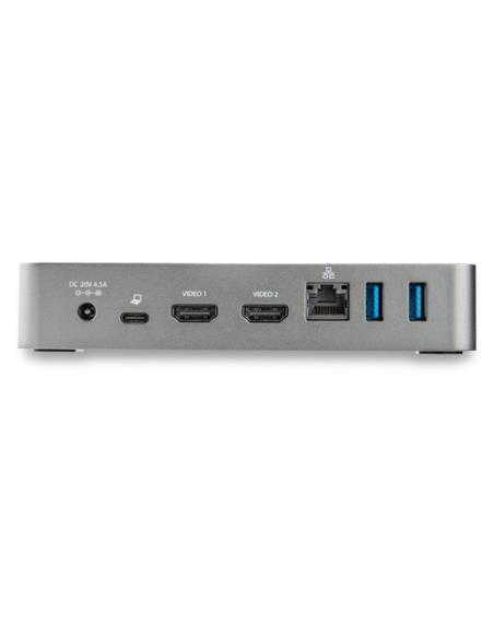 StarTech.com Docking Station USB-C - Replicador de Puertos USB Tipo C de 2 Puertos HDMI para Dos Monitores - Entrega de Alimenta