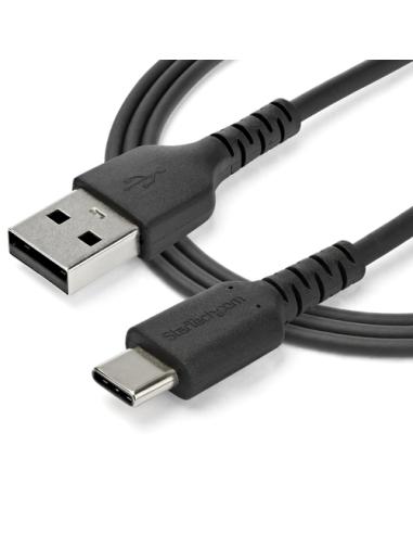 StarTech.com Cable de Carga USB-A a USB-C de 2m - Cable de Carga Rápida y Sincronización USB 2.0 de Servicio Pesado - Cable de D