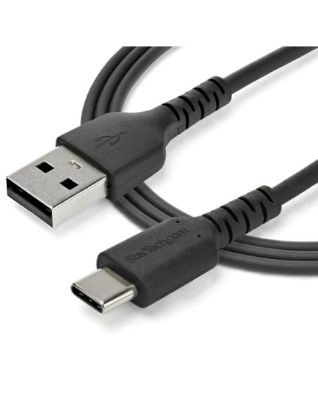 StarTech.com Cable de Carga USB-A a USB-C de 2m - Cable de Carga Rápida y Sincronización USB 2.0 de Servicio Pesado - Cable de D
