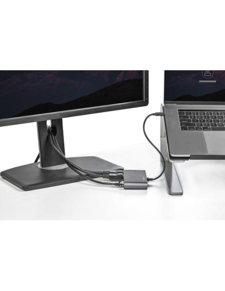 StarTech.com Mini Dock Thunderbolt 3 - Docking Station Portátil para 2 Monitores con DP 4K 60Hz, 1x Hub USB-A (USB 3.0/5 Gbps), 