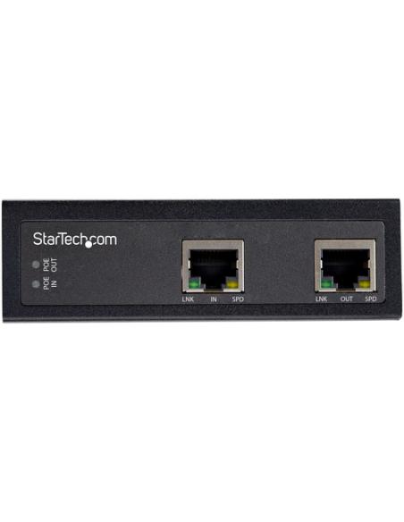StarTech.com Extensor Alargador Industrial Ethernet PoE Tipo Industrial de 1 Puerto Gigabit PoE++ de 60W 802.3bt - 100m (POEEXT1