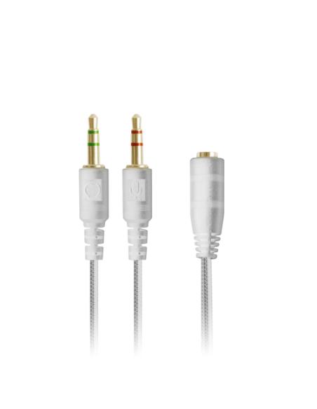 Mars Gaming MIHXW Blanco, Auriculares In-Ear, Micrófono, PS4/PS5/XBOX/SWITCH/PC