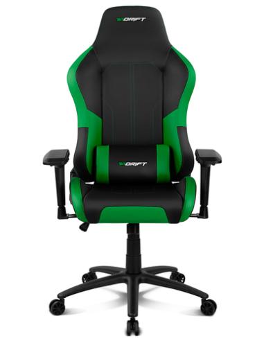 DRIFT DR250 Silla para videojuegos de PC Asiento acolchado tapizado Negro, Verde