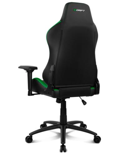 DRIFT DR250 Silla para videojuegos de PC Asiento acolchado tapizado Negro, Verde