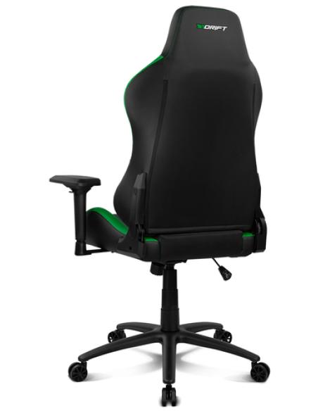 DRIFT DR250 Silla para videojuegos de PC Asiento acolchado tapizado Negro, Verde