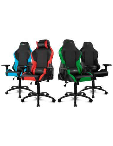 DRIFT DR250 Silla para videojuegos de PC Asiento acolchado tapizado Negro, Verde
