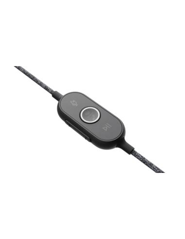 Logitech 981-000870 auricular y casco Auriculares Alámbrico Diadema Llamadas/Música USB Tipo C Grafito