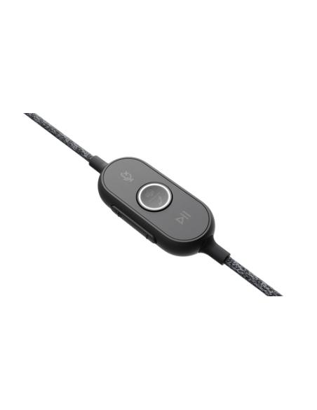 Logitech 981-000870 auricular y casco Auriculares Alámbrico Diadema Llamadas/Música USB Tipo C Grafito