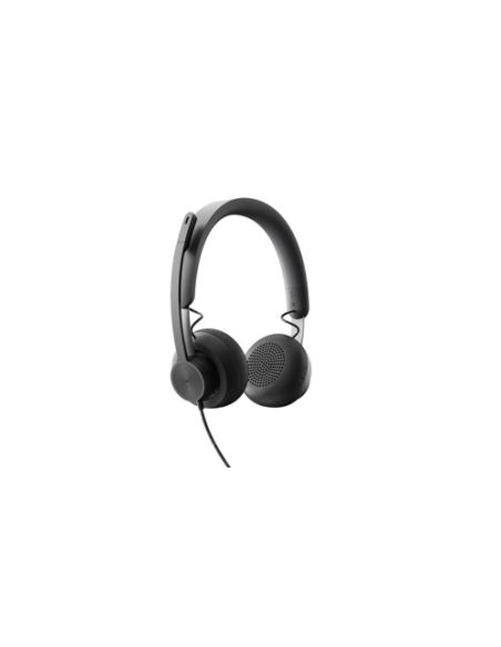 Logitech 981-000875 auricular y casco Auriculares Alámbrico Diadema Llamadas/Música USB Tipo C Grafito